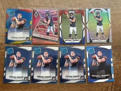 Mitchell Trubisky Rookie Lot Chicago Bears Buffalo Bills RC Prizm Silver Optic