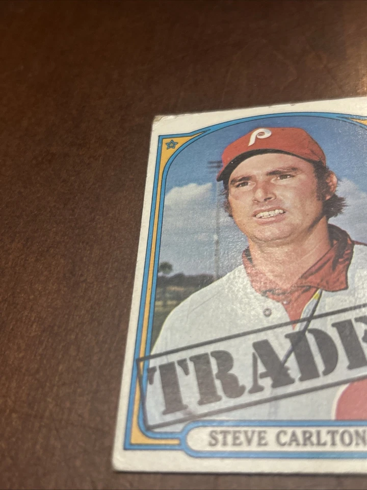 1972 TOPPS CARTÃO DE BEISEBOL TROCADO STEVE CARLTON & JOE MORGAN HIGH SERIES Grau Baixo - Imagem 2 de 4