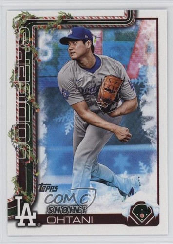 2025 Topps Holiday Holiday Variation SSP Holiday Variation Shohei Ohtani #H1 1b3