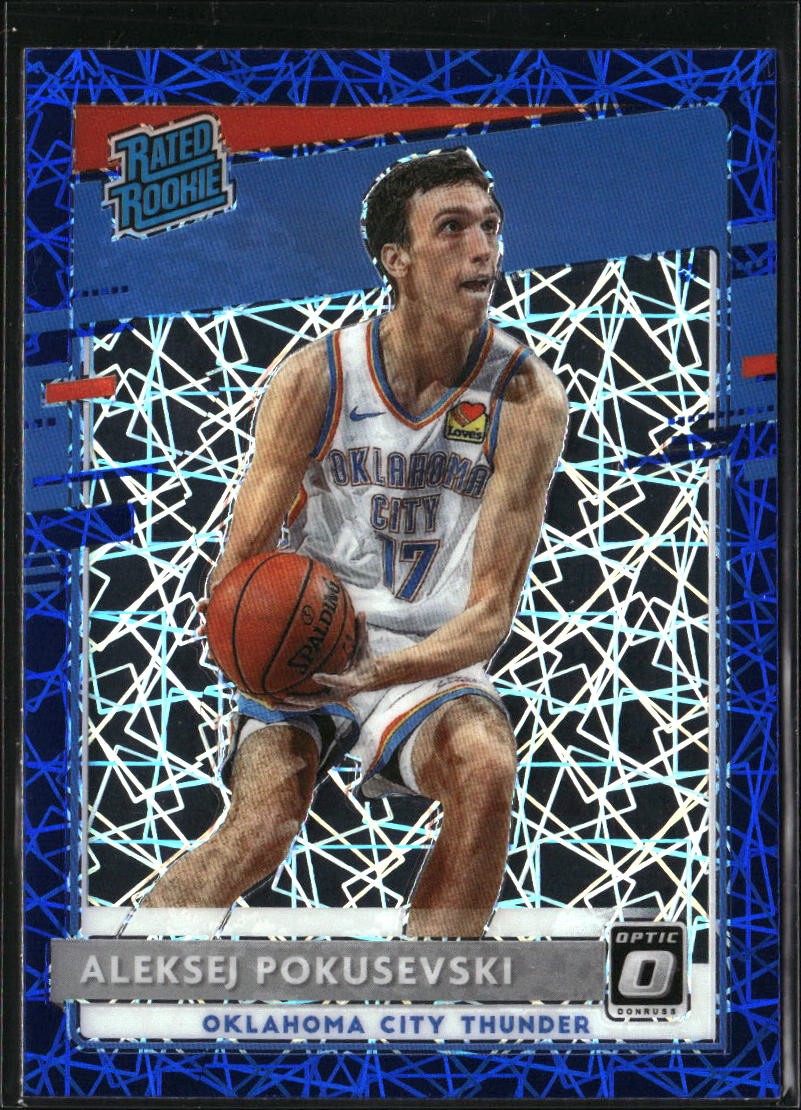 2020-21 Donruss Optic #167 Aleksej Pokusevski Blue Velocity