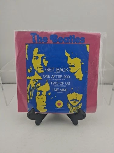 1976 THE BEATLES "GET BACK - I ME MINE" NM POP ROCK 7" EP - MEXICO IMPORT