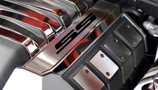 2pc Polished Fuel Rail Covers Wblack Ss For 10-15 Chevy Camaro Ss 2drconv. 2pc Polished Fuel Rail Covers Wblack Ss For 10-15 Chevy Camaro Ss 2drconv.