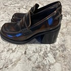 Steve Madden Universe Block Heel Womens 7.5m  Loafers platform brown black — photo 5