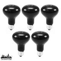 5Er Pack E27 - Deko UV / Schwarzlicht Effekt Lampe R80 Reflektor 75W GlüHlampe