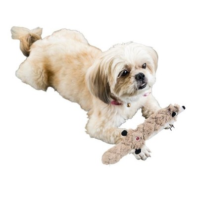 SPOT Skinneeez Extreme 14 Inch Stuffingless Raccoon Dog Toy with Squeakers