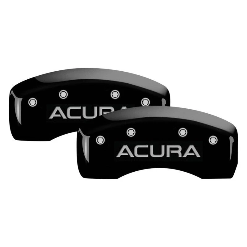 For Acura ILX 16-20 MGP Gloss Black Caliper Covers w Engraving Full Kit, 4 pcs - Image 2 of 3