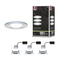 LED Einbauleuchte 3-Step-Dim Nova Coin Basisset Starr IP44 Rund 78 Mm Coin 3X6W