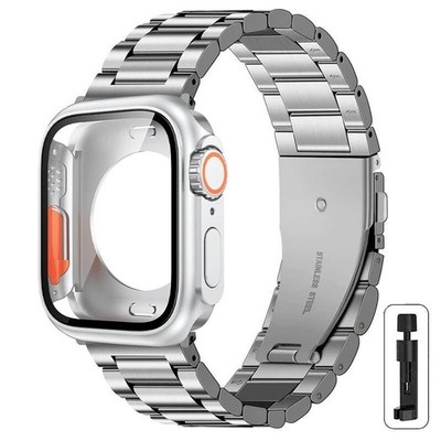 Stainless Steel Band+Case For Apple Watch iWatch 10 9 8 7 6 5 4 41/40/44/45/46mm