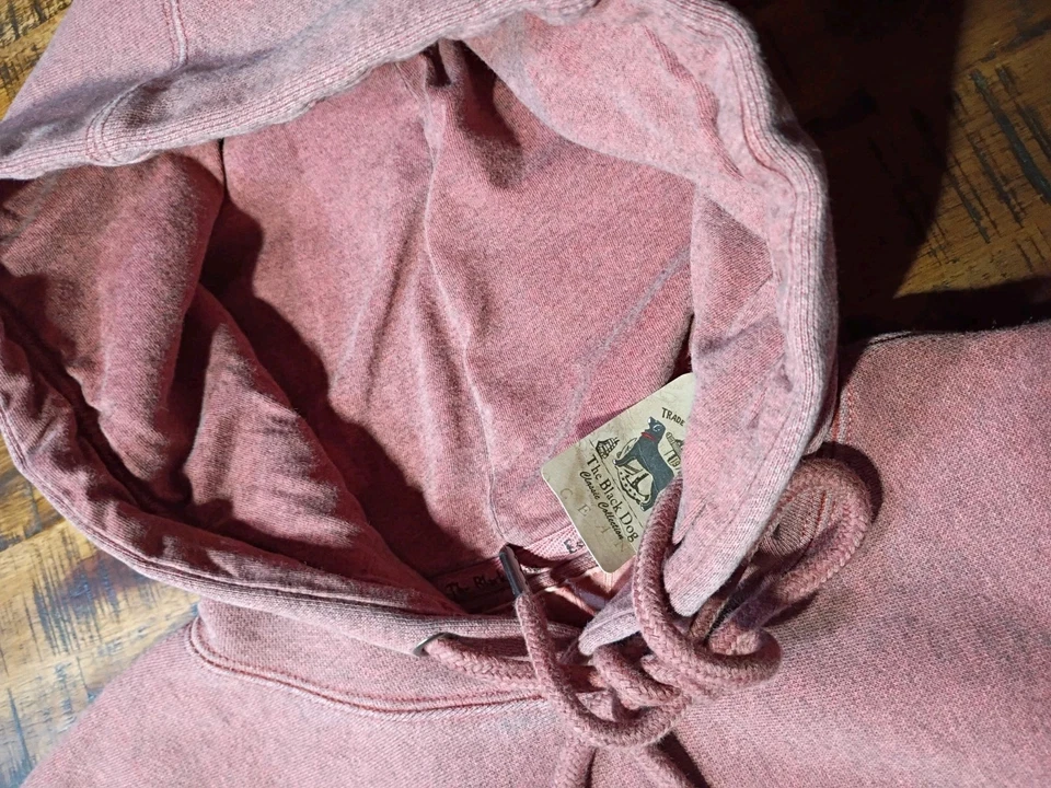 Мужская толстовка с капюшоном The Black Dog Classic Heavyweight Coral Overdye размер SMALL - Изображение 3 из 4