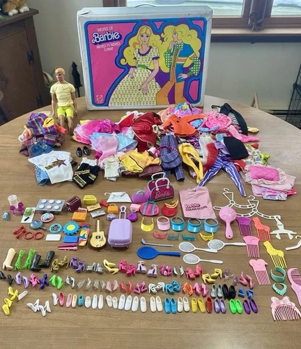 Vintage Barbie Skipper 60s 70s 80s 90s Clothes Accessories Double Case Ken Doll