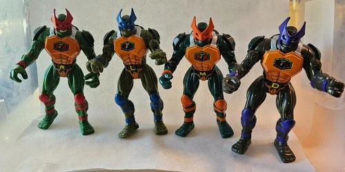 VINTAGE 1994 TMNT SUPER MUTANT SET OF ALL FOUR TURTLES LEO, DON, MIKE AND RAPH