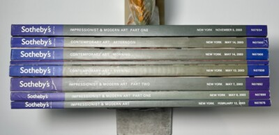 Sotheby s Auction Catalogs Lot of 8 Impressionist Modern Contemporary Art 2003