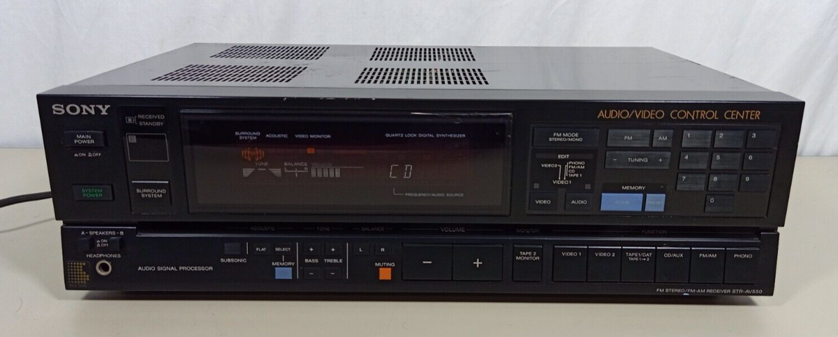 Vintage Sony STR-AV550 Audio Video AV Control Center Stereo Vintage Sony STR-AV550 Audio Video AV Control Center Stereo