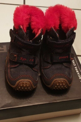 Süße Geox Winter Schnee Stiefel 20 Blau NEU gefüttert Schuhe