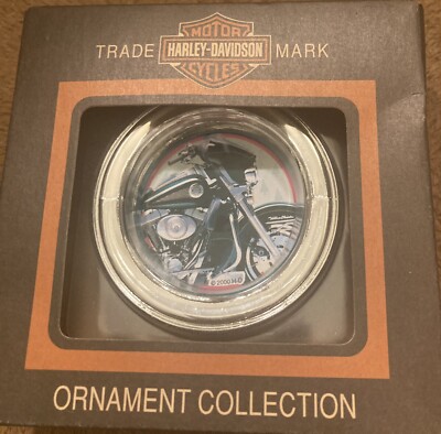 Vintage Harley Davidson Gas Cap Ornament Cavanagh Chrome 2000 HD