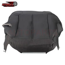 For 1999-2002 Chevy Silverado Pickup Driver Bottom Leather Seat Cover Black