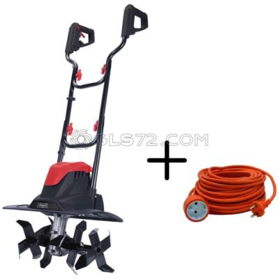230V ELECTRIC TILLER GARDEN CULTIVATOR SCHEPPACH MTE380 + EXTENSION CABLE 20 MT