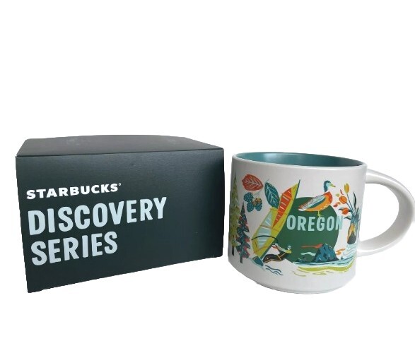 New 2024 Starbucks Oregon 14oz Coffee Mug Hot Cup - Discovery
