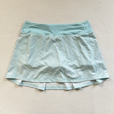 Lululemon Pace Rival Skirt No Panels 15'' Heather Lux Multi Icing Blue 6 Tall