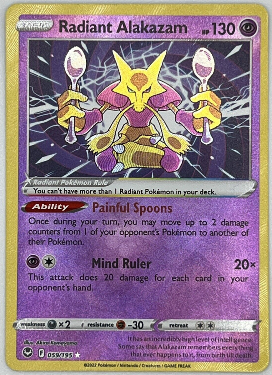 Pokemon TCG Radiant Alakazam 059/195 – The Card and Collectible Guys