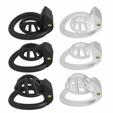 NEW Cobra Male Chastity Device Positive/Negative With 4 Rings Super Small cage