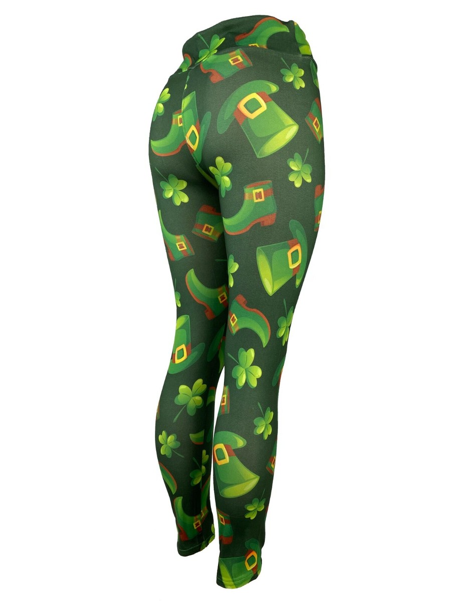 Irish Jig Patrick's Day Shamrock Boots Leggings Multiple Sizes Super  Soft
