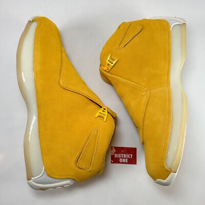 Size 10.5 - Air Jordan 18 Retro Yellow Suede for sale online | eBay