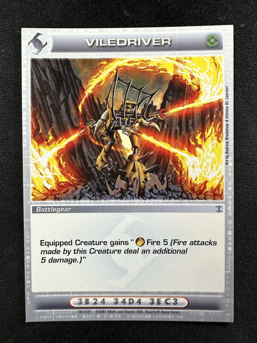 Chaotic Square Cut Viledriver 161/232 DOP 1st Edition Uncommon