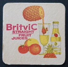 Sous-bock bière BRITVIC ananas coaster beermat Bierdeckel 12