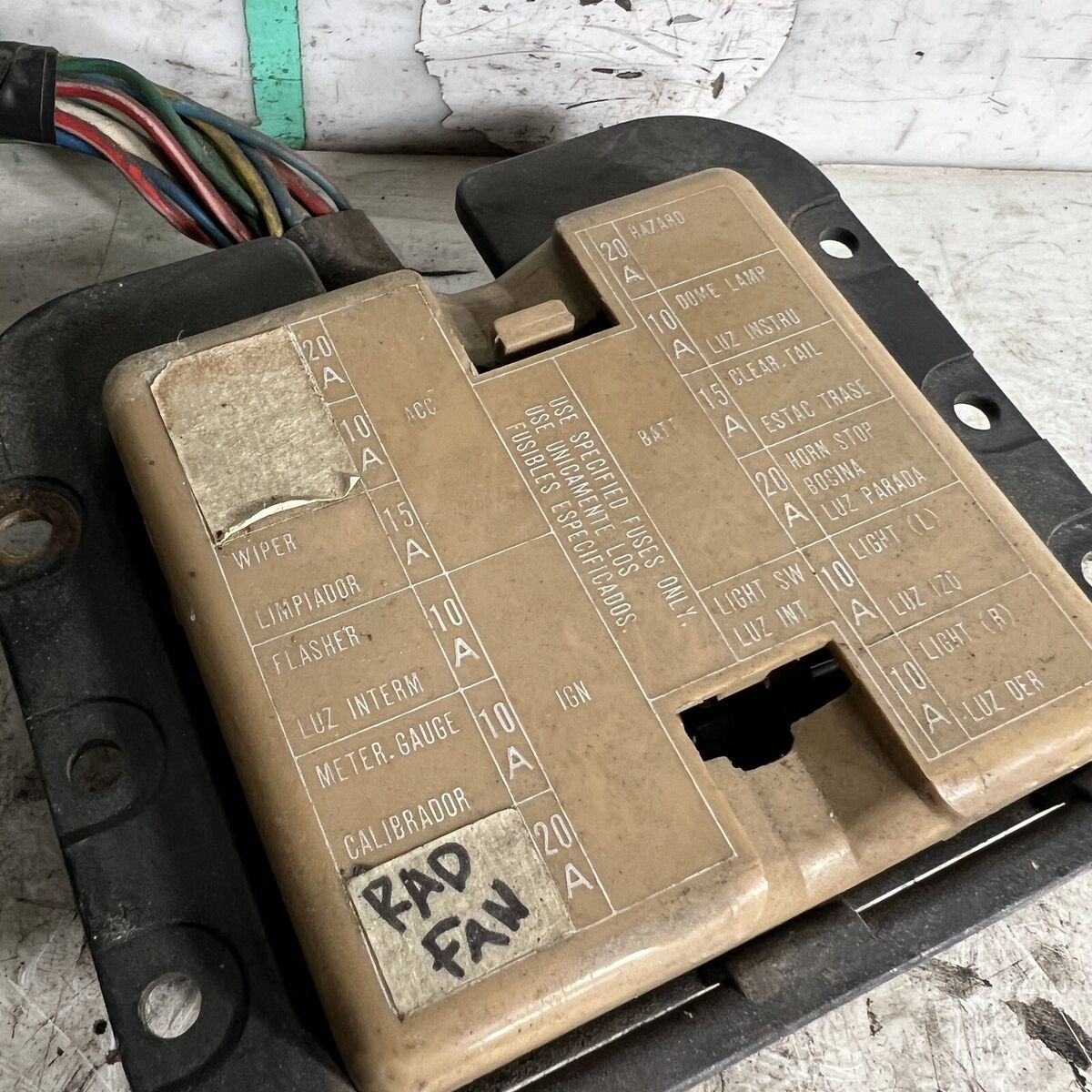 79-83 Datsun 280zx Interior Fuse Box Panel & Cover | eBay 79-83 Datsun 280zx Interior Fuse Box Panel & Cover | eBay
