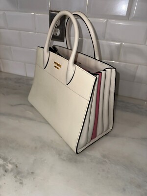 Authentic Prada Saffian & City Calf Bibiotheque Bag | eBay