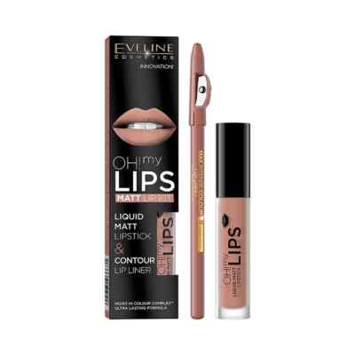  EVELINE  Oh My Lips flüssigmatt Lippenstift & Lippenfutter 4,5ml