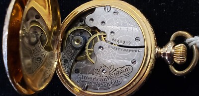 14k Antique 1898 Waltham Grade: Seaside pocket watch, 0s 15j