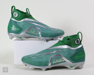 Nike Alpha Menace Elite 3 Oregon Ducks PE Green Football Cleats Men's Size 13 W