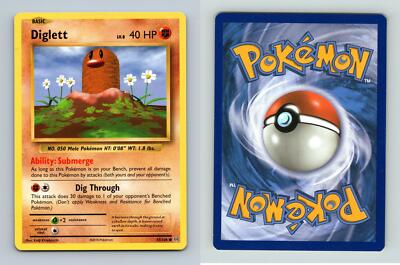 Pokemon Diglett Card (55/108) - XY Evolutions Set - Common Fighting Type Basic Pokemon 8 thumbnail image