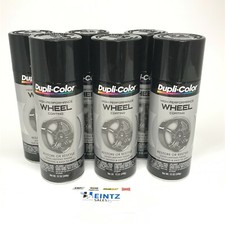 Duplicolor HWP108-6 Pack High Performance Wheel Coating Gloss Black color - 12oz