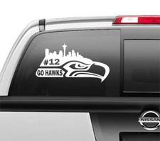 Seattle Seahawks 12 Window Sticker Vinyl Decal any size any color