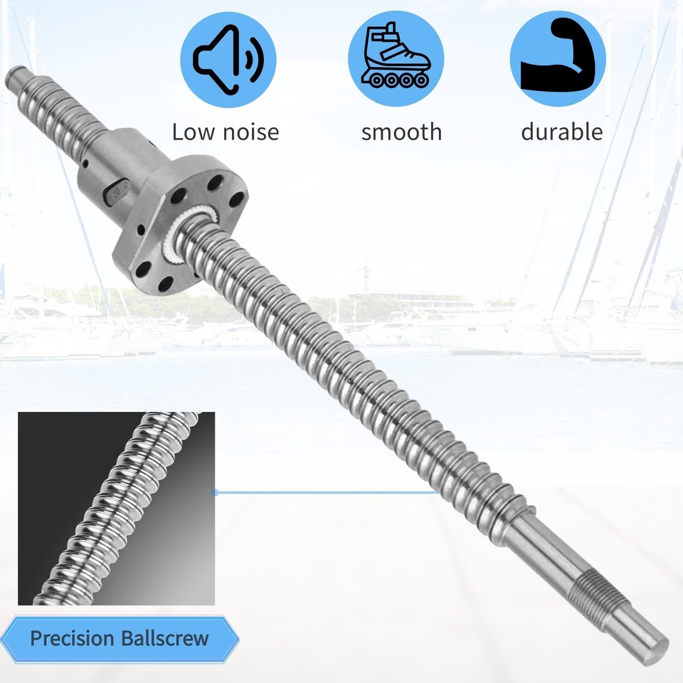 Supporti BK BF12 Set Vite A Ricircolo Sfere SFU1605 250mm Per CNC - Con Dado E Supporti BKBF12 Accessorio Automazione - Foto 8