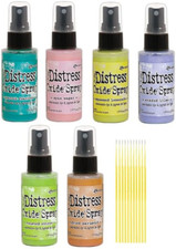 Tim Holtz Distress Oxide Spray Bundle 6 Bottle Set 