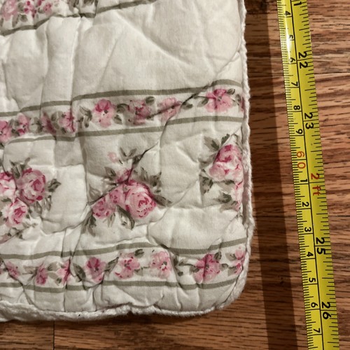 Simply Shabby Chic Kohlrose gestreift gesteppt Std Kissenbezug 1 Stück - Bild 5 von 10