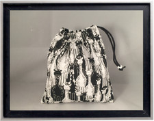 Gymnastics Leotard Grip Bags / Blk and Wht Giraffes Gymnast Birthday Goody Bag