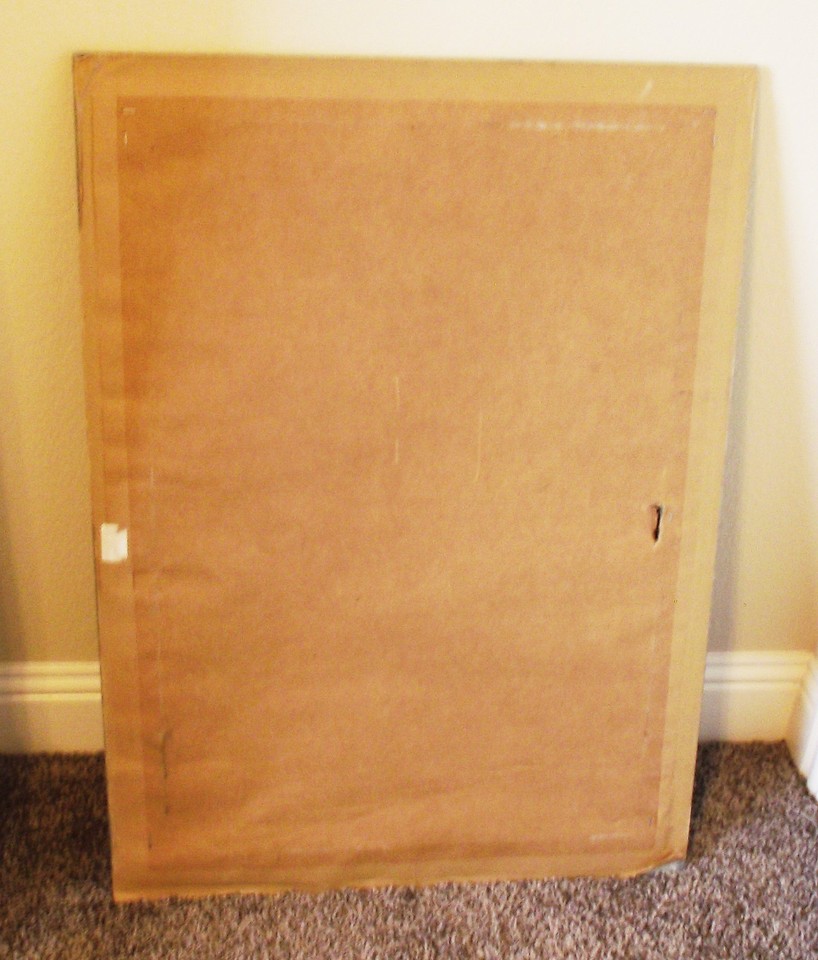 VOGUE CAFE MARK ST. JOHN REPRODUCTION ACRYLIC PAINTING WOOD SIGNED