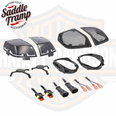 2014-2023 Harley Davidson Cut Saddlebag Tramp Lid Kit 6X9
