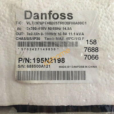 1PCS  DANFOSS VLT2975PT4B20STR0DBF00A00C1  Brand new fast shipping#DHL / FedEx