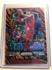 2019-20 Panini Prizm Choice TIGER STRIPE #66 Denzel Valentine Chicago Bulls