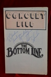 HELEN SCHNEIDER concert at THE BOTTOM LINE SIGNED nightclub Playbill