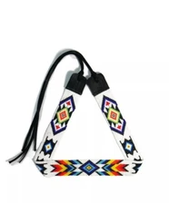 Western Seed Beaded Hat Band Fit Cowboy Hatband South West Multi Color Hat Band