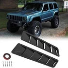 For Jeep Cherokee XJ KJ KL Air Flow Intake Hood Vent Louver Scoop Cover Glossy