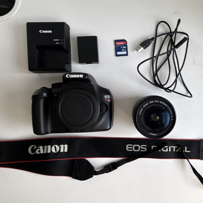 Canon EOS Rebel T3 12.2MP DSLR w/ EF-S 18-55mm IS II Lens, 3x Zoom
