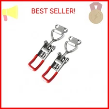 CUKAYO 2pcs Toggle Latch Clamp 4001, Adjustable 304 Stainless Steel Pull Hasp La